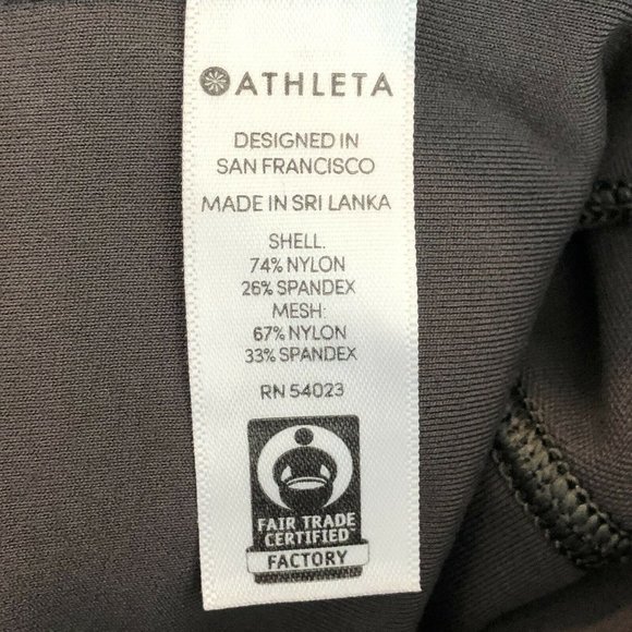 ATHLETA Leggings High Rise Gray Stash Pockets M - Picture 9 of 10